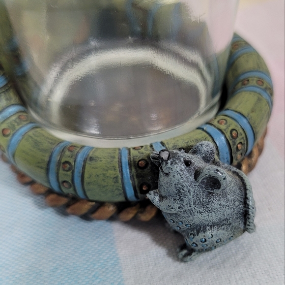 Jazzy Cat by Nancy Bolen Cherison candle holder resin figurine funky decor - Picture 3 of 8